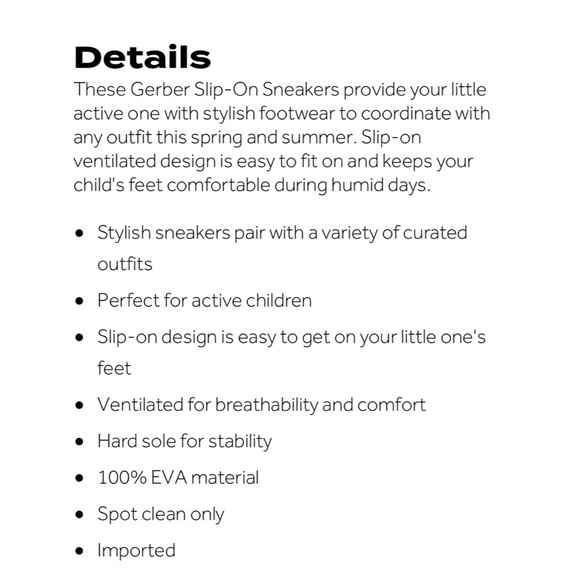 New with Tag! Gerber® Slip-On Sneaker in White - Picture 3 of 6